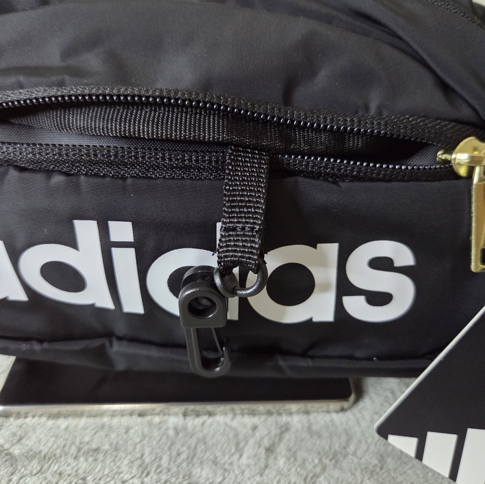 * Adidas Unisex Waist Pack Belt Workout Fitness Fannypack Crossbody Bag Black - Picture 9 of 15